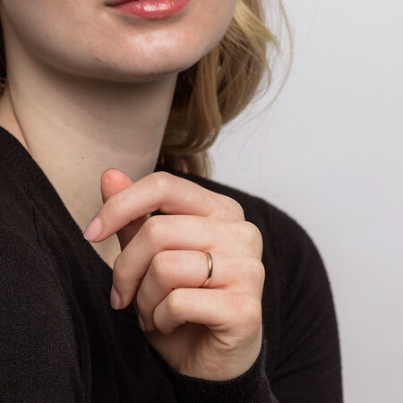 Flat Bevelled Wedding Band in 10kt Yellow Gold Flat Bevelled Wedding Band in 10kt Yellow Gold