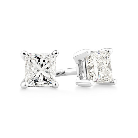 Certified Stud Earrings with 0.71 Carat TW of Diamonds in 14kt White Gold Certified Stud Earrings with 0.71 Carat TW of Diamonds in 14kt White Gold