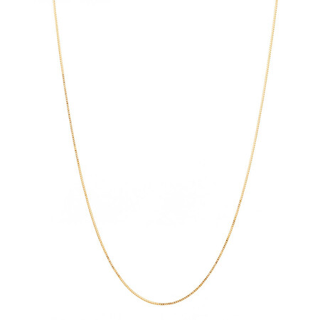 45cm (18") Diamond Cut Box Chain in 14kt Yellow Gold 45cm (18") Diamond Cut Box Chain in 14kt Yellow Gold