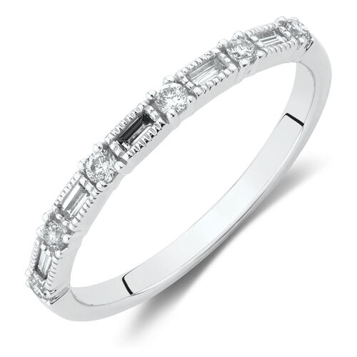 Evermore Wedding Band with 1/5 Carat TW of Diamonds in 10kt White Gold