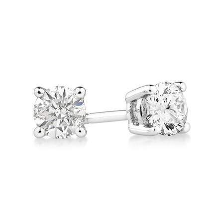 Stud Earrings with 0.46 Carat TW of Diamonds in 14kt White Gold Stud Earrings with 0.46 Carat TW of Diamonds in 14kt White Gold