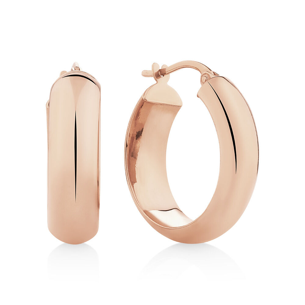Gold hoops with roses shop