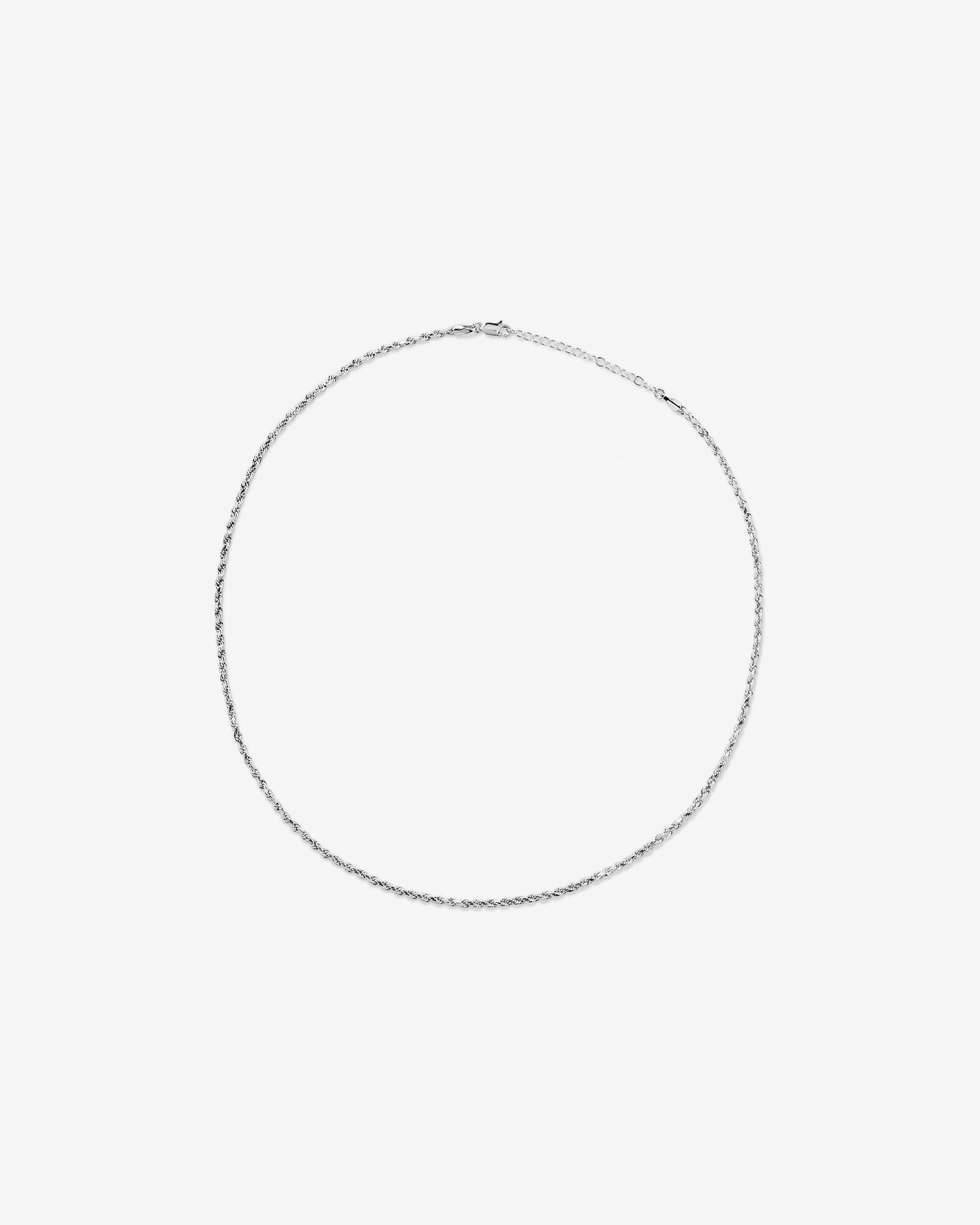 55cm (21.6") Rope Chain in Sterling Silver