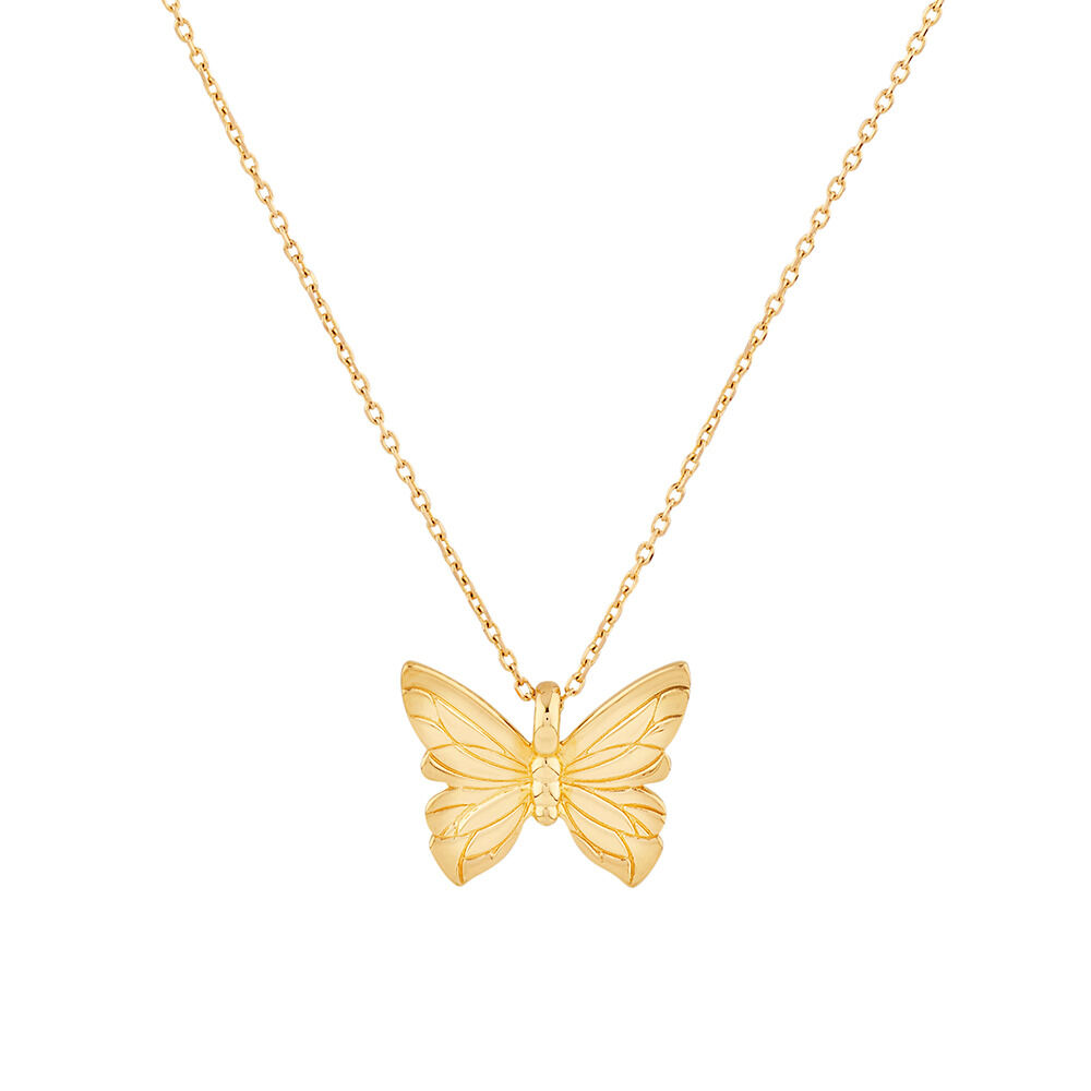Gold butterfly locket necklace sale