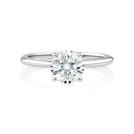 Laboratory-Created 1.25 Carat Diamond Ring in 14kt White Gold Laboratory-Created 1.25 Carat Diamond Ring in 14kt White Gold