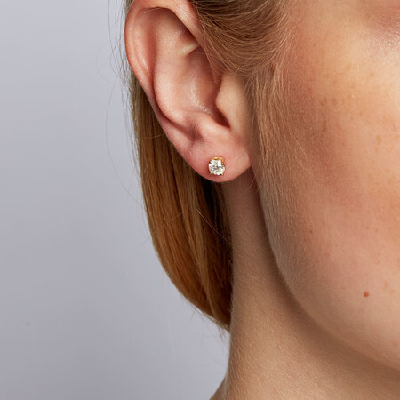 Classic Stud Earrings with 0.71 Carat TW of Diamonds in 14kt Yellow Gold Classic Stud Earrings with 0.71 Carat TW of Diamonds in 14kt Yellow Gold