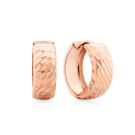 Hoop Earrings in 10kt Rose Gold Hoop Earrings in 10kt Rose Gold
