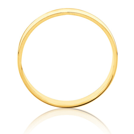 Reverse Bevelled Wedding Band in 10kt Yellow Gold Reverse Bevelled Wedding Band in 10kt Yellow Gold