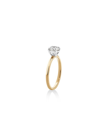 Southern Star Solitaire Engagement Ring with a 1.00 Carat TW Diamond in 18kt Yellow & White Gold Southern Star Solitaire Engagement Ring with a 1.00 Carat TW Diamond in 18kt Yellow & White Gold
