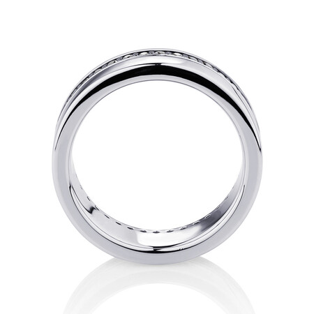 Ring with Black Cubic Zirconia in Sterling Silver Ring with Black Cubic Zirconia in Sterling Silver