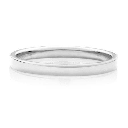 Lite Half Round Wedding Band in 10kt White Gold Lite Half Round Wedding Band in 10kt White Gold