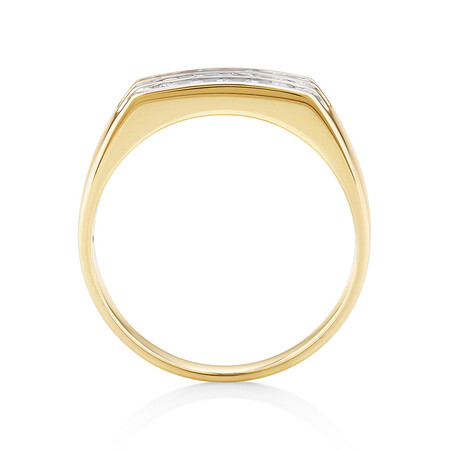 Men's Ring with 1/2 Carat TW of Diamonds in 10kt Yellow Gold Men's Ring with 1/2 Carat TW of Diamonds in 10kt Yellow Gold