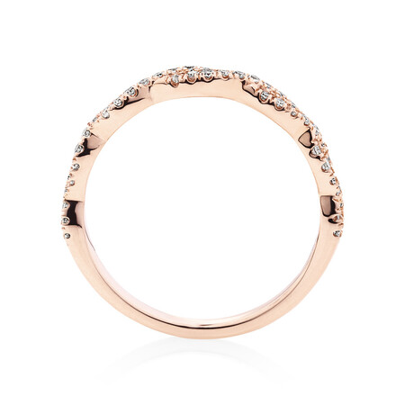 Evermore Twist Wedding Band with 0.20 Carat TW of Diamonds in 10kt Rose Gold Evermore Twist Wedding Band with 0.20 Carat TW of Diamonds in 10kt Rose Gold