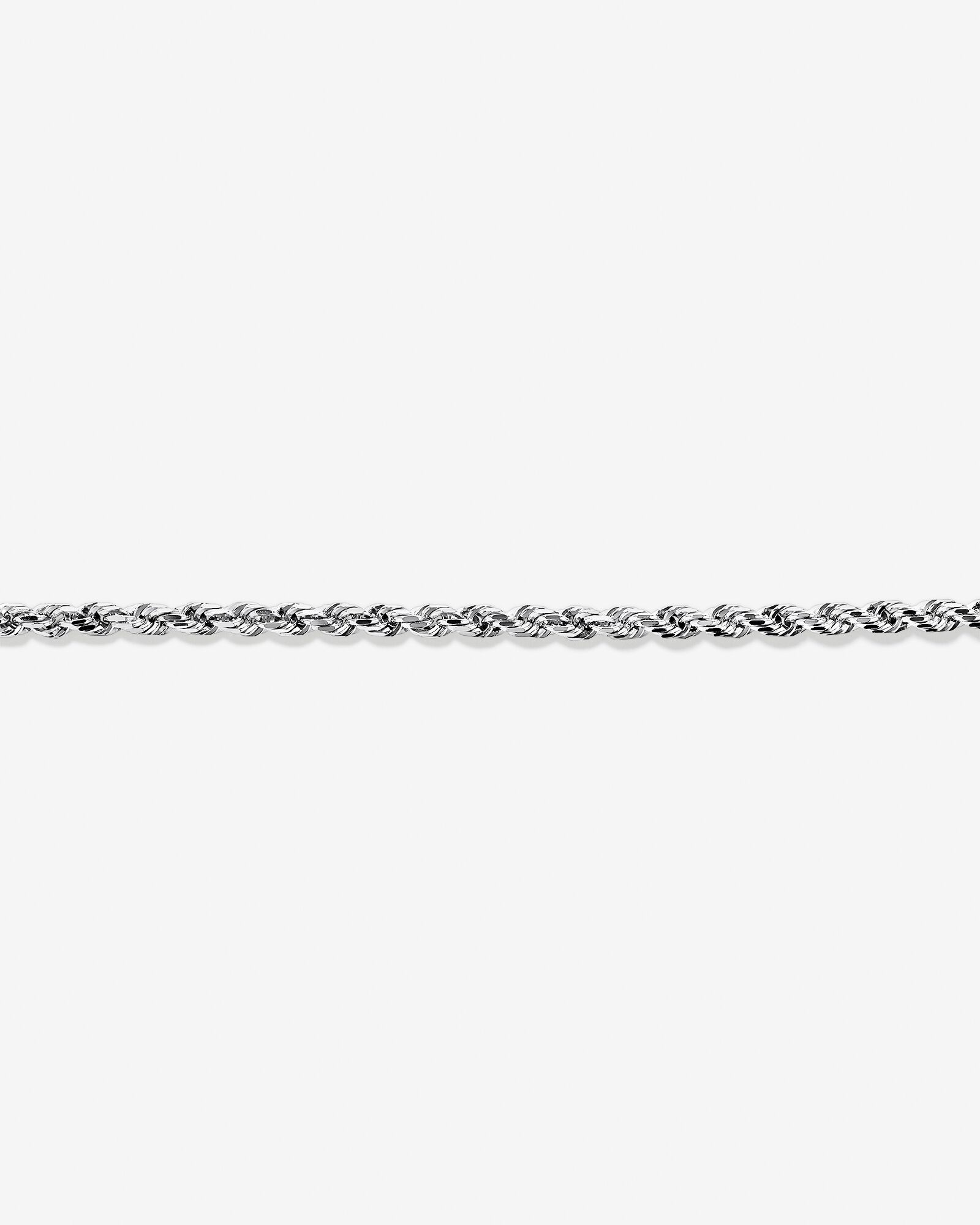 23cm (9") Rope Bracelet in Sterling Silver
