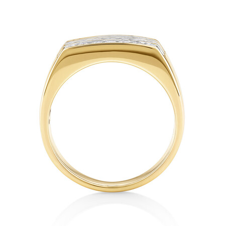 Men's Ring with 1 Carat TW of Diamonds in 10kt Yellow Gold Men's Ring with 1 Carat TW of Diamonds in 10kt Yellow Gold