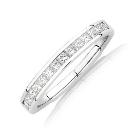 Evermore Wedding Band with 0.50 Carat TW of Diamonds in 14kt White Gold