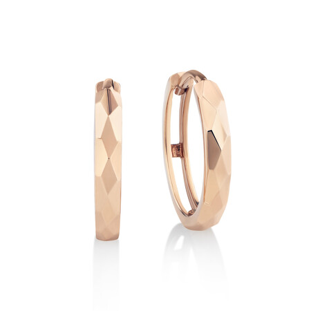 Hoop Earrings in 10kt Rose Gold Hoop Earrings in 10kt Rose Gold