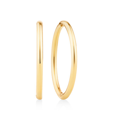 14mm Sleeper Earrings in 10kt Yellow Gold 14mm Sleeper Earrings in 10kt Yellow Gold