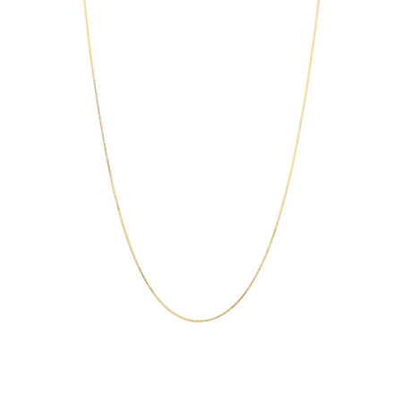 40cm (16") Box Chain in 14kt Yellow Gold 40cm (16") Box Chain in 14kt Yellow Gold