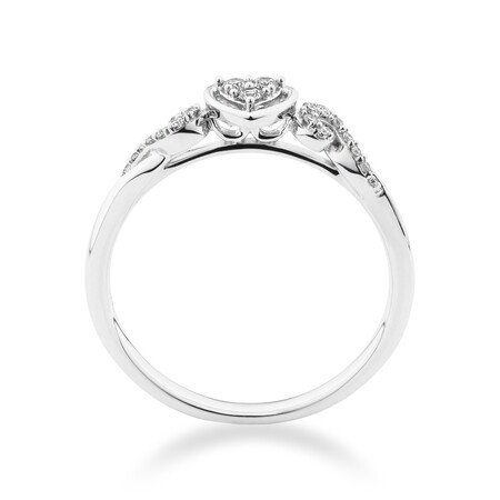 Evermore Promise Ring with 0.14 Carat TW of Diamonds in 10kt White Gold Evermore Promise Ring with 0.14 Carat TW of Diamonds in 10kt White Gold