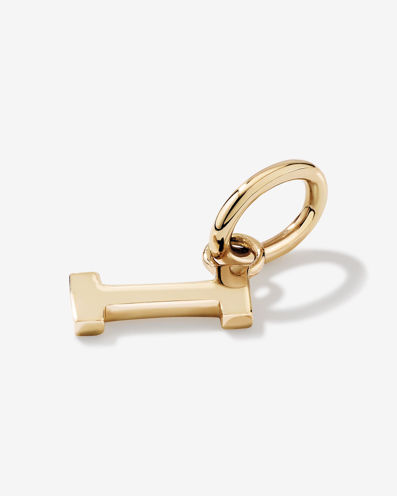 Letter I Initial Pendant in 10kt Yellow Gold