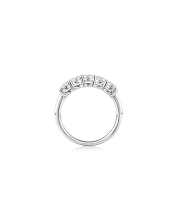 Evermore 5 Stone Wedding Band with 1 Carat TW of Diamonds in 14kt White Gold Evermore 5 Stone Wedding Band with 1 Carat TW of Diamonds in 14kt White Gold