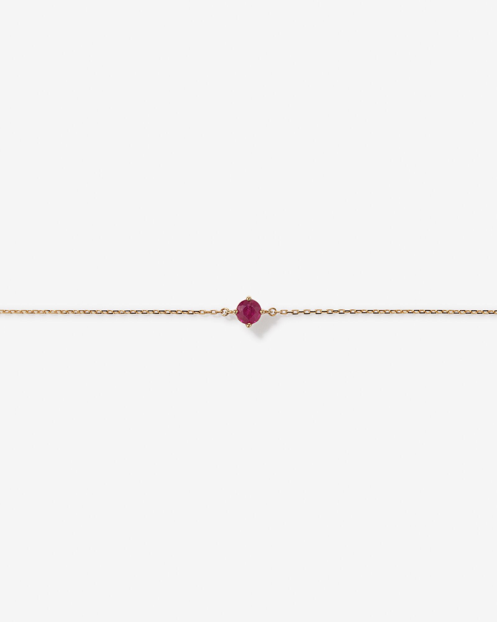 Bracelet with Ruby in 10kt Yellow Gold
