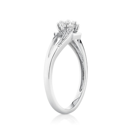 Promise Ring with Diamonds in 10kt White Gold Promise Ring with Diamonds in 10kt White Gold