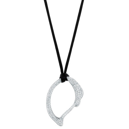 Spirits Bay Hollow Pendant with 1 1/2 Carat TW of Diamonds in 14kt White Gold Spirits Bay Hollow Pendant with 1 1/2 Carat TW of Diamonds in 14kt White Gold