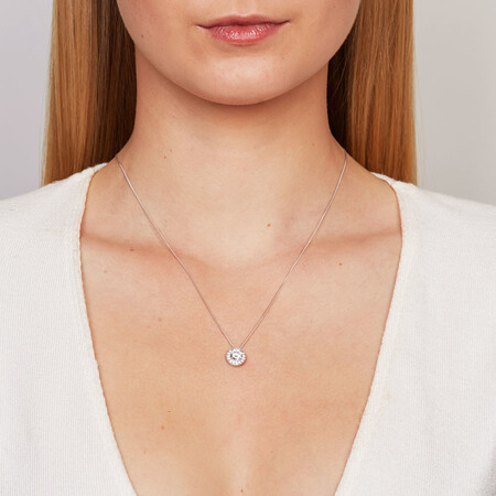 Pendant with Cubic Zirconias in Sterling Silver Pendant with Cubic Zirconias in Sterling Silver