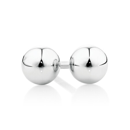5mm Ball Stud Earrings in 10kt White Gold 5mm Ball Stud Earrings in 10kt White Gold