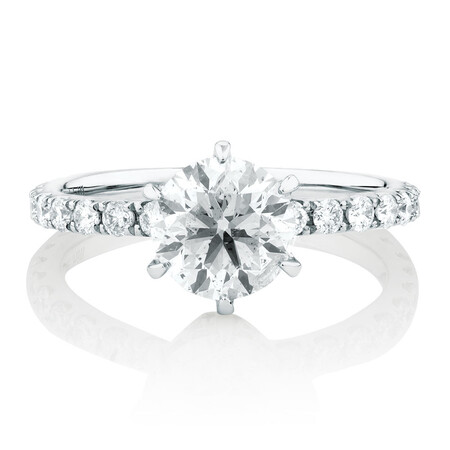 Sir Michael Hill Designer Engagement Ring With 2.02 Carat TW Of Diamonds In 14kt White Gold Sir Michael Hill Designer Engagement Ring With 2.02 Carat TW Of Diamonds In 14kt White Gold