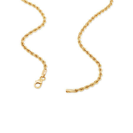 50cm (20") Rope Chain in 10kt Yellow Gold 50cm (20") Rope Chain in 10kt Yellow Gold