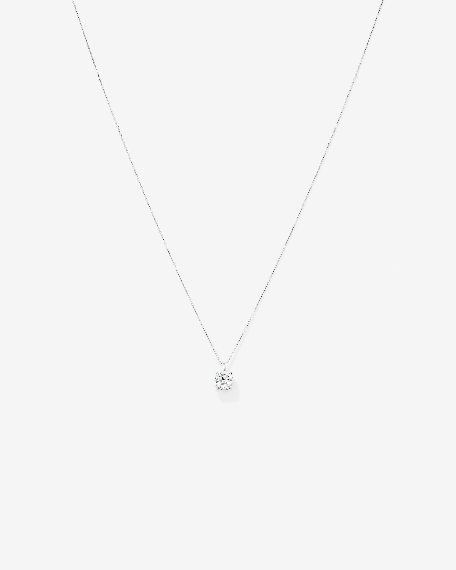 Carat TW Laboratory-Grown Diamond Solitaire Pendant in 14kt Gold