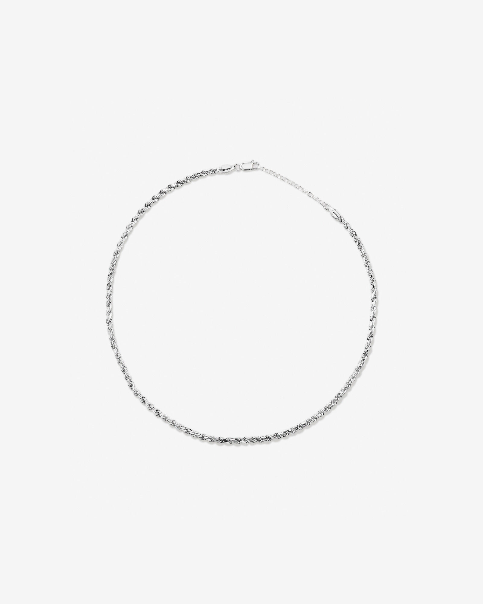 55cm (21.6") Rope Chain in Sterling Silver