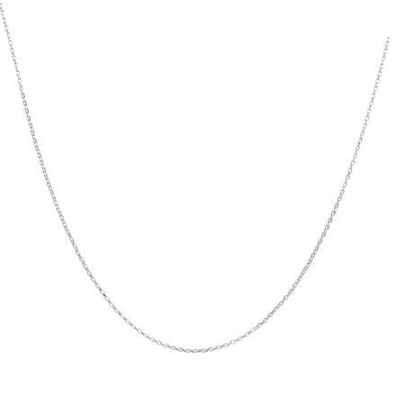 45cm (18") Belcher Chain in 10kt White Gold