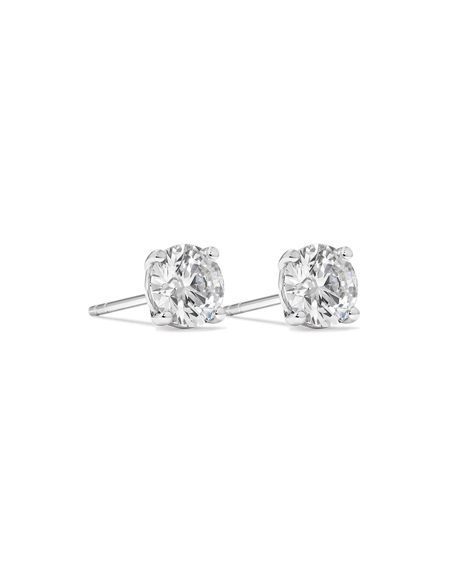 Black diamond studs white gold clearance