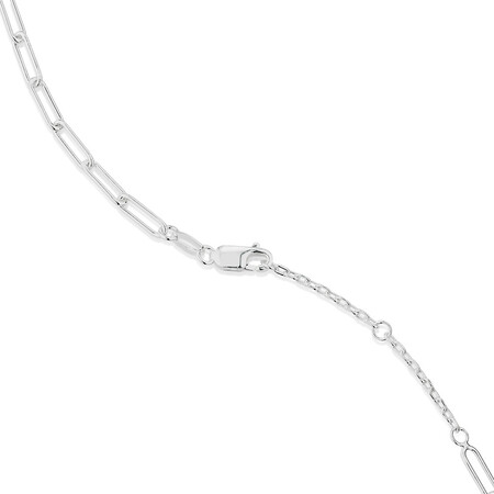 45cm (18") Heart Paperclip Necklace in Sterling Silver 45cm (18") Heart Paperclip Necklace in Sterling Silver
