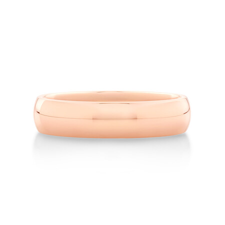 High Domed Wedding Band in 10kt Rose Gold High Domed Wedding Band in 10kt Rose Gold