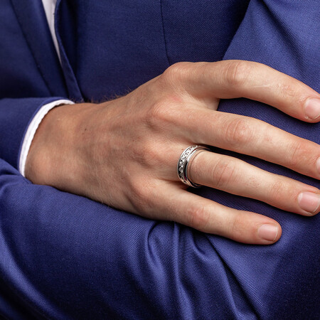 Men's Ring with 1/4 Carat TW of Diamonds in 10kt White Gold Men's Ring with 1/4 Carat TW of Diamonds in 10kt White Gold