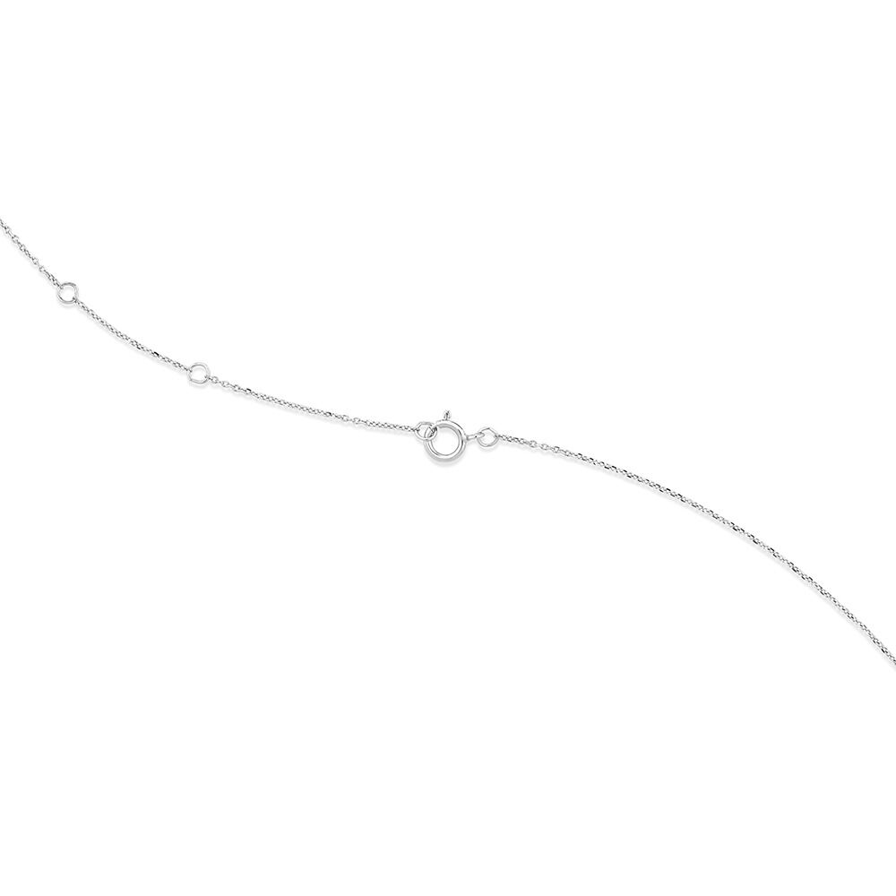 Butterfly Necklace with Diamonds in Sterling Silver