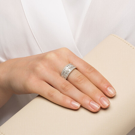 Ring with 2 Carat TW of Diamonds in 14kt White Gold Ring with 2 Carat TW of Diamonds in 14kt White Gold