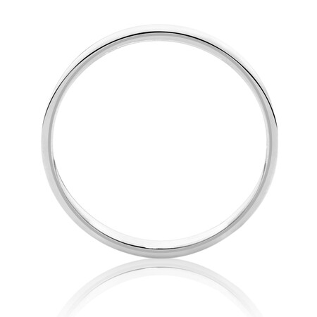 Lite Half Round Wedding Band in 10kt White Gold Lite Half Round Wedding Band in 10kt White Gold