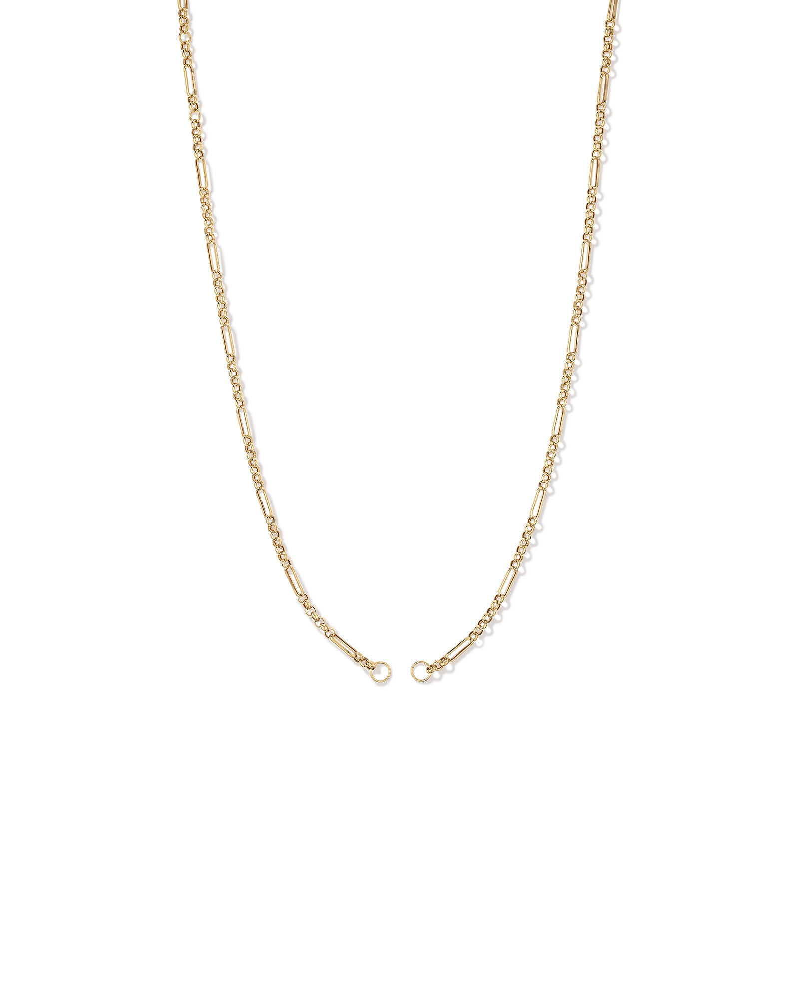 White gold chain with yellow gold pendant cheap