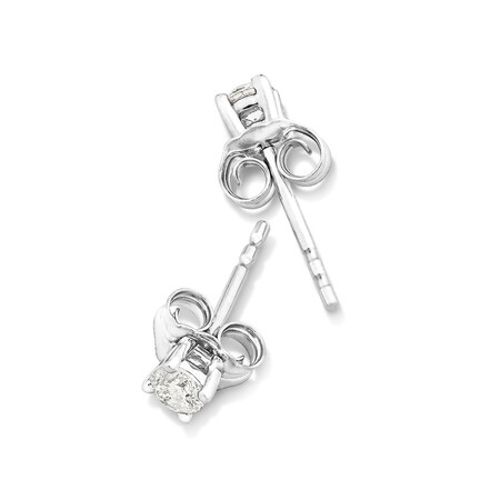 Stud Earrings with 0.23 Carat TW of Diamonds in 10kt White Gold Stud Earrings with 0.23 Carat TW of Diamonds in 10kt White Gold
