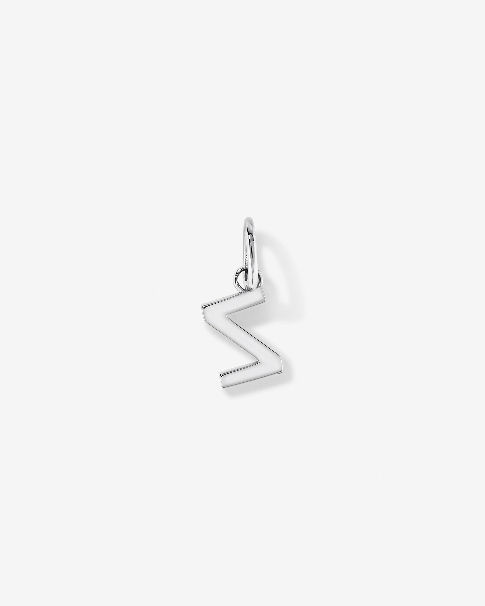 Letter Z Initial Pendant in Sterling Silver