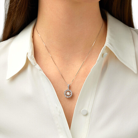 Everlight Pendant with 1 1/2 Carat TW of Diamonds in 14kt White Gold Everlight Pendant with 1 1/2 Carat TW of Diamonds in 14kt White Gold