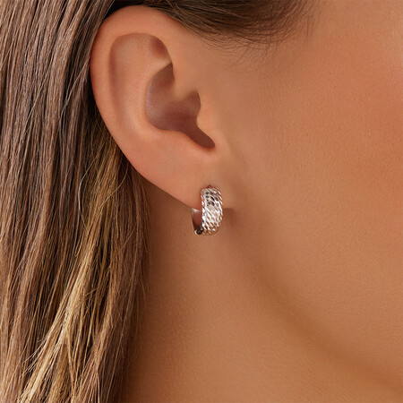 Hoop Earrings in 10kt White Gold Hoop Earrings in 10kt White Gold