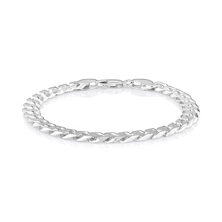 21cm (8.5") Curb Bracelet in Sterling Silver