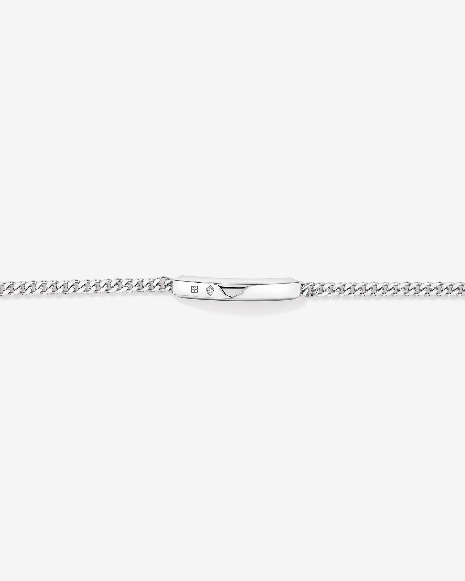 Curb ID Bracelet in Sterling Silver